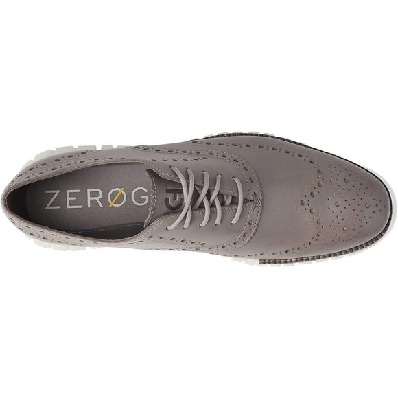 Cole Haan Zerogrand Gray Leather Wingtip Oxford Shoes, Sneakers Mens Size 7 1/2 main image 4